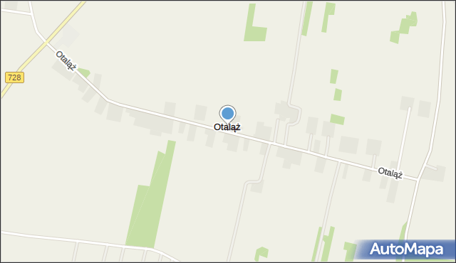 Otaląż gmina Mogielnica, Otaląż, mapa Otaląż gmina Mogielnica