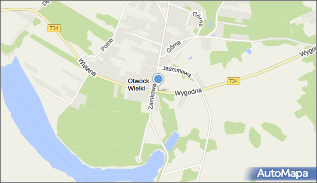 Otwock Wielki, Otwock Wielki, mapa Otwock Wielki