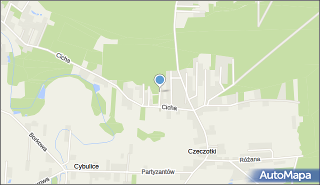 Czeczotki, Owocowa, mapa Czeczotki