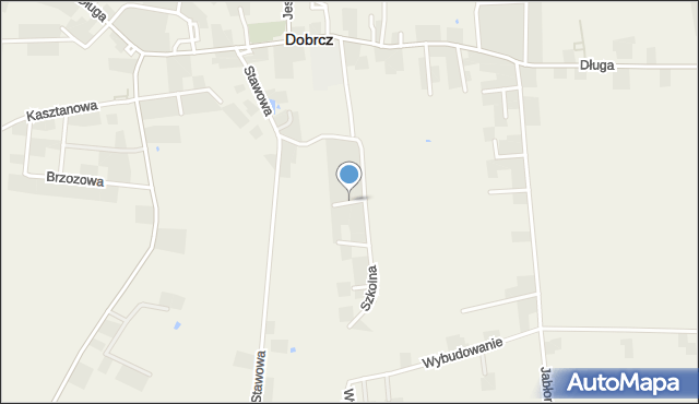 Dobrcz, Owocowa, mapa Dobrcz