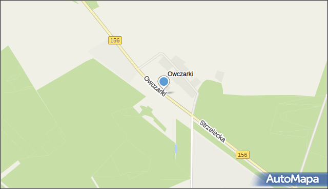 Owczarki gmina Zwierzyn, Owczarki, mapa Owczarki gmina Zwierzyn