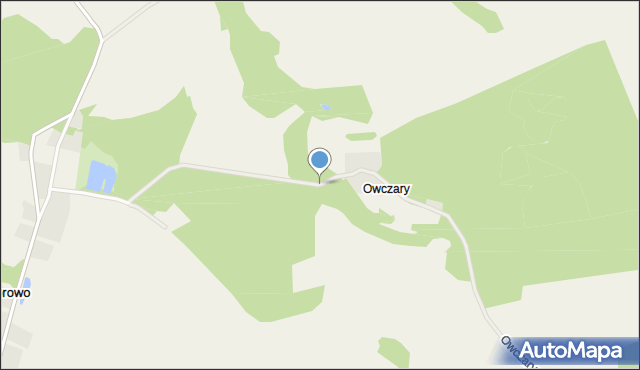 Owczary gmina Trzebielino, Owczary, mapa Owczary gmina Trzebielino