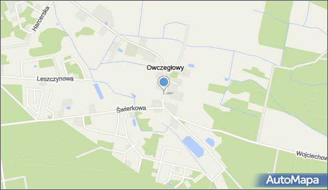 Owczegłowy, Owczegłowy, mapa Owczegłowy