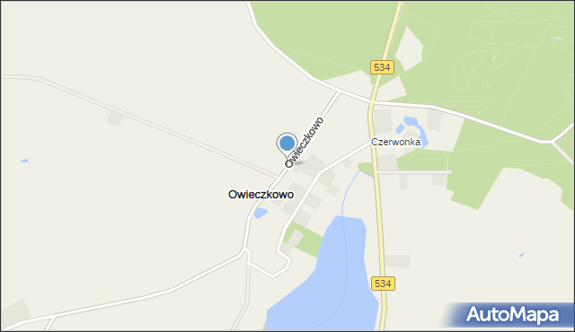 Owieczkowo, Owieczkowo, mapa Owieczkowo