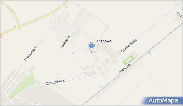 Pianowo, Owocowa, mapa Pianowo