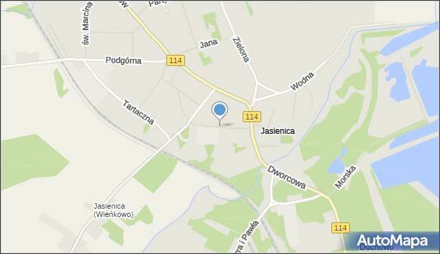 Police, Owocowa, mapa Police