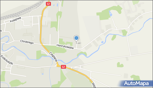 Szprotawa, Owocowa, mapa Szprotawa