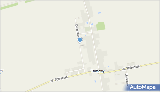 Trutnowy, Owalnicowa, mapa Trutnowy