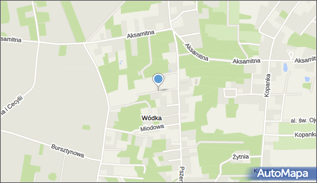 Wódka gmina Nowosolna, Owsiana, mapa Wódka gmina Nowosolna