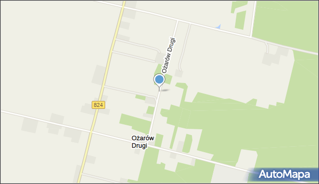 Ożarów Drugi, Ożarów Drugi, mapa Ożarów Drugi