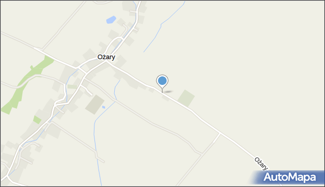 Ożary, Ożary, mapa Ożary