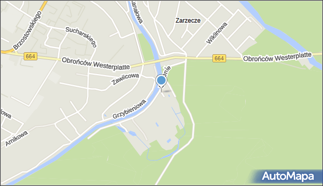 Augustów, Pagórek, mapa Augustów