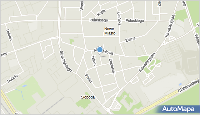 Białystok, Pajęcza, mapa Białegostoku