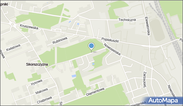 Białystok, Pajkerta Edwarda, mapa Białegostoku