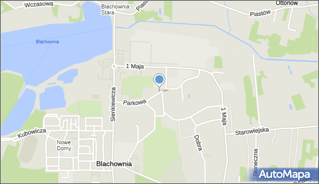 Blachownia, Parkowa, mapa Blachownia