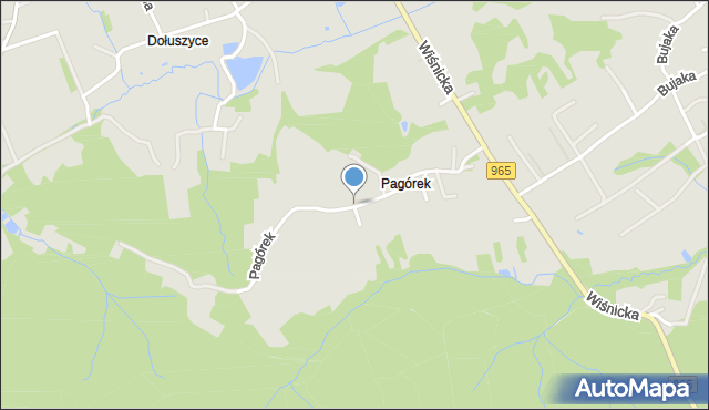 Bochnia, Pagórek, mapa Bochni