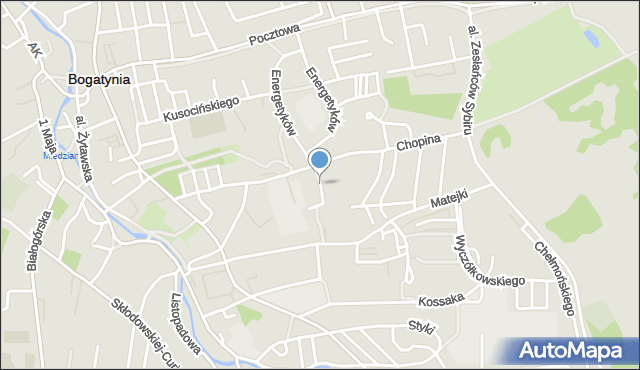 Bogatynia, Paderewskiego Ignacego Jana, mapa Bogatynia