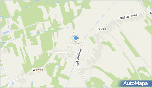 Bucze gmina Brzesko, Pagorek, mapa Bucze gmina Brzesko