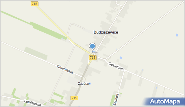 Budziszewice powiat tomaszowski, Park Piechowiaka Kazimierza, dr., mapa Budziszewice powiat tomaszowski