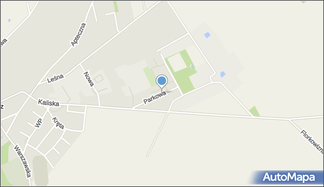 Chodecz powiat włocławski, Parkowa, mapa Chodecz powiat włocławski