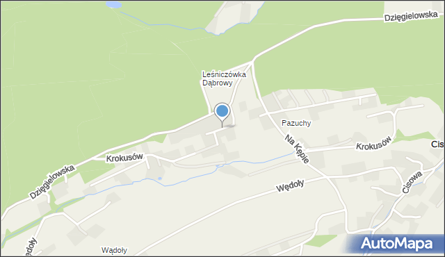 Cisownica, Pazuchy, mapa Cisownica