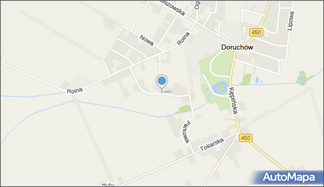 Doruchów, Parkowa, mapa Doruchów