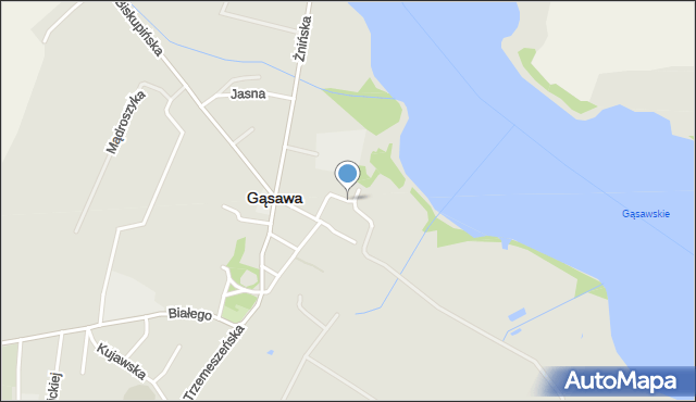 Gąsawa, Parkowa, mapa Gąsawa