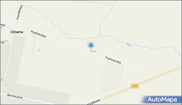 Główna gmina Pobiedziska, Partnerska, mapa Główna gmina Pobiedziska