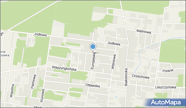 Grabówka powiat białostocki, Paryska, mapa Grabówka powiat białostocki