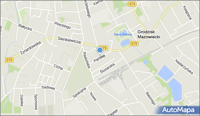 Grodzisk Mazowiecki, Pańska, mapa Grodzisk Mazowiecki