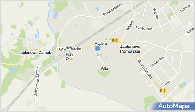 Jabłonowo Pomorskie, Parkowa, mapa Jabłonowo Pomorskie