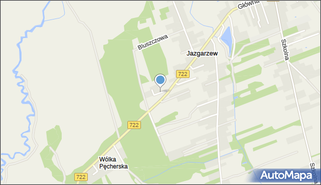 Jazgarzew, Pasikoników, mapa Jazgarzew