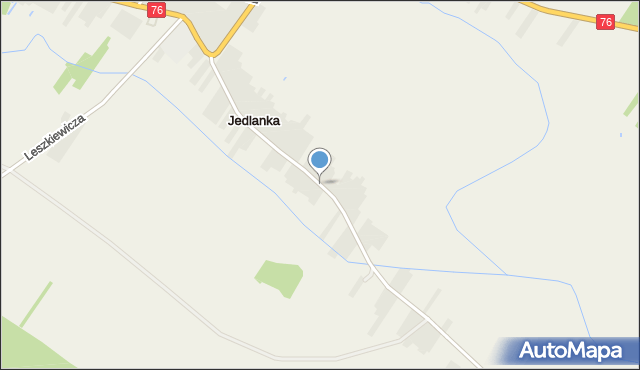 Jedlanka gmina Stoczek Łukowski, Partyzantów, mapa Jedlanka gmina Stoczek Łukowski