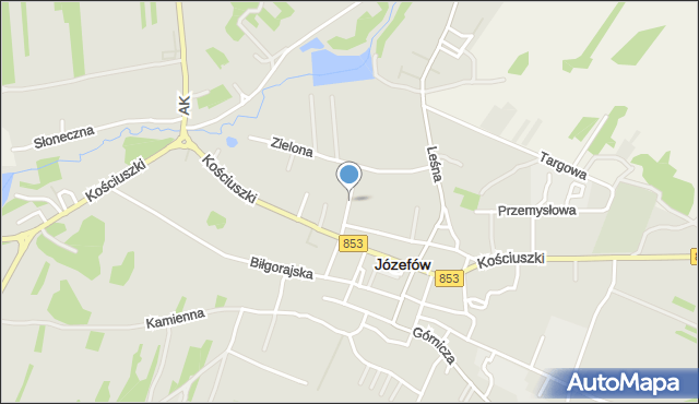 Józefów powiat biłgorajski, Papiernika Mieczysława, mapa Józefów powiat biłgorajski