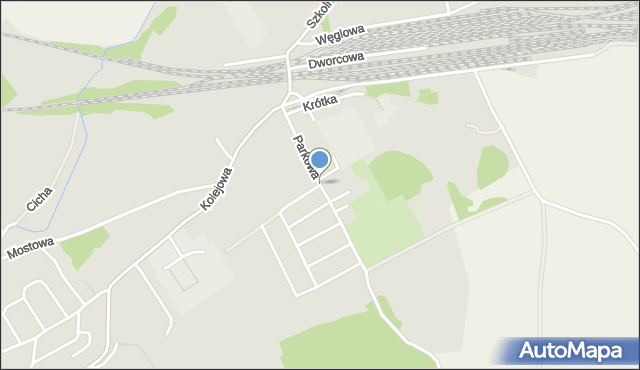 Kamieniec Ząbkowicki, Parkowa, mapa Kamieniec Ząbkowicki