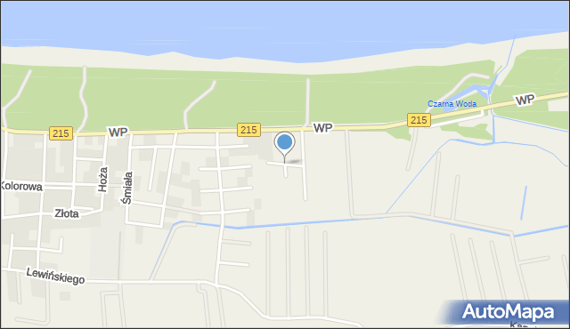 Karwia, Paprotki, mapa Karwia