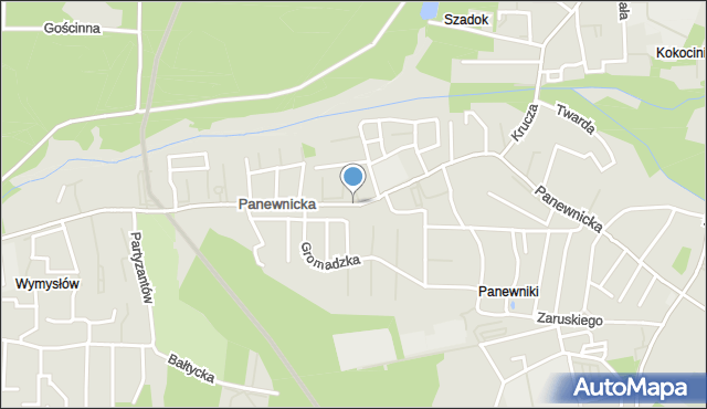 Katowice, Panewnicka, mapa Katowic