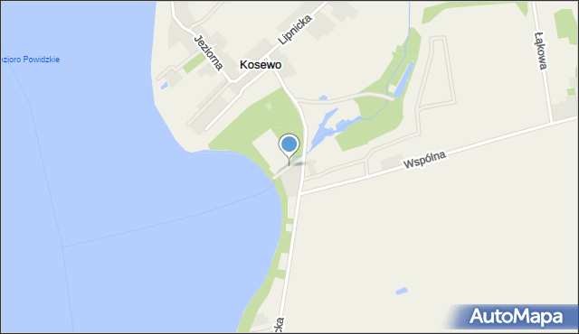 Kosewo gmina Ostrowite, Parkowa, mapa Kosewo gmina Ostrowite