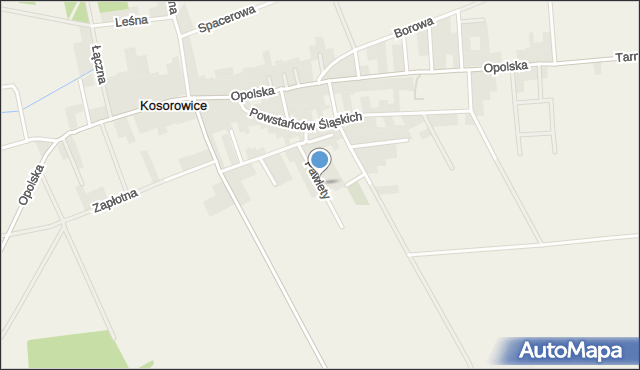 Kosorowice, Pawlety, mapa Kosorowice