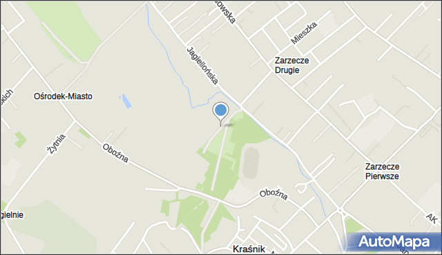Kraśnik, Parkowa, mapa Kraśnik