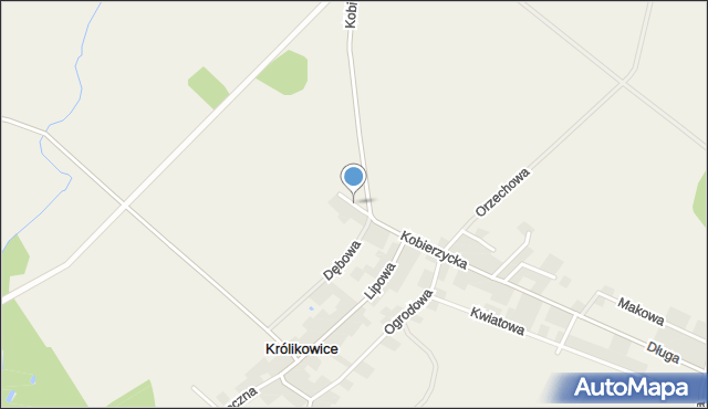 Królikowice gmina Kobierzyce, Pasterska, mapa Królikowice gmina Kobierzyce