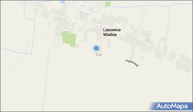 Lasowice Wielkie powiat kluczborski, Parkowa, mapa Lasowice Wielkie powiat kluczborski