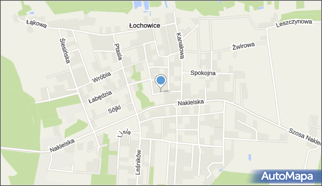 Łochowice gmina Białe Błota, Pawia, mapa Łochowice gmina Białe Błota