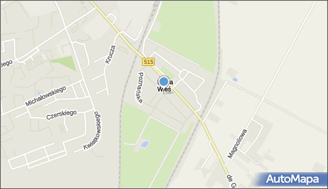 Malbork, Partyzantów, mapa Malborka