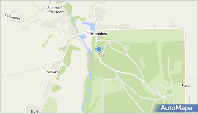 Michalów gmina Sułów, Parkowa, mapa Michalów gmina Sułów