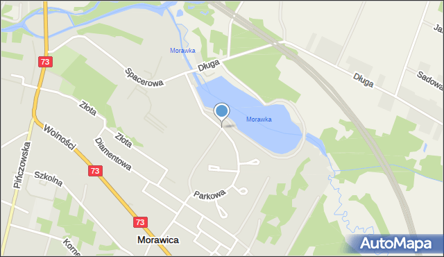 Morawica powiat kielecki, Parkowa, mapa Morawica powiat kielecki