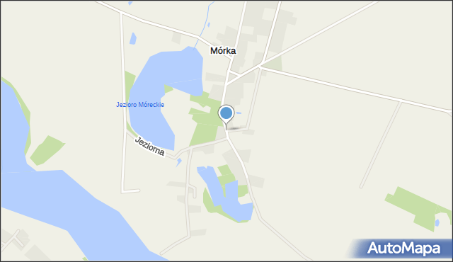 Mórka, Parkowa, mapa Mórka