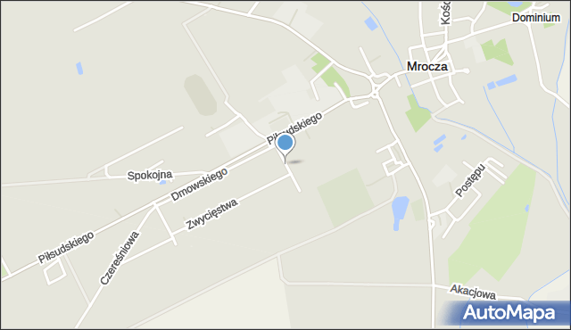 Mrocza, Paderewskiego Ignacego Jana, mapa Mrocza