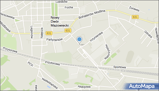 Nowy Dwór Mazowiecki, Paderewskiego Ignacego Jana, mapa Nowy Dwór Mazowiecki