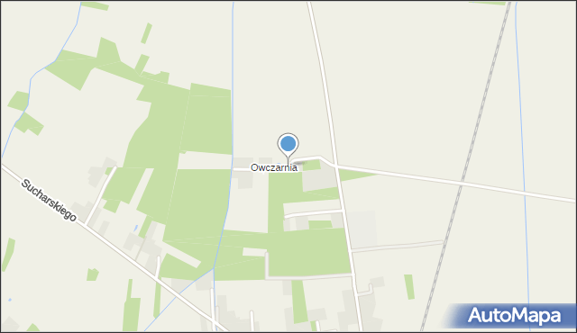 Olesno powiat dąbrowski, Parkowa, mapa Olesno powiat dąbrowski